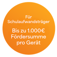 Schüler*innen  benötigen digitale Endgeräte, um zeitgemäß zu lernen und Lehrkräfte, um modernen Unterricht zu gestalten. Deshalb bietet das Bayerische Staatsministerium für Unterricht und Kultus ein Förderprogramm für Schulen für die Anschaffung von Dauerleihgeräten an. Private und kommunale Schulaufwandsträger können im Rahmen des Förderprogramms Beschaffung schulischer mobiler Endgeräte (SchulMobE) Leihgeräte für ihre Schulen erwerben. Die Fördersumme von Schüler*innengeräten liegt bei bis zu 350 Euro pro Gerät. Bei Lehrkräften beträgt die Fördersumme bis zu 1.000 Euro pro Gerät.