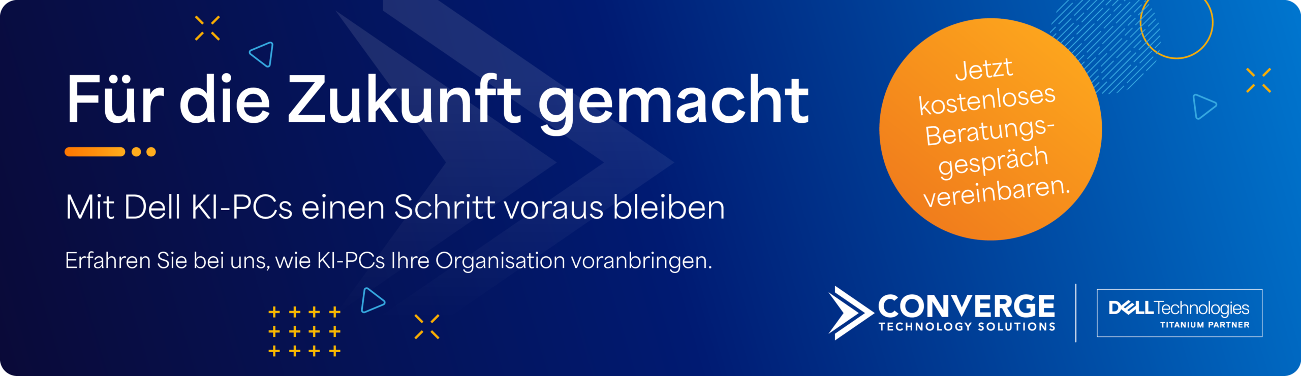 Converge Germany Aktionsbanner für Dell Technologies KI-PCs