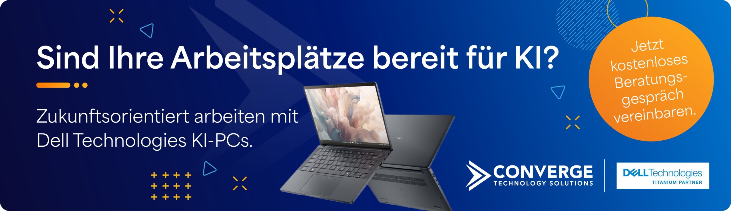 Converge Germany Aktionsbanner für Dell Technologies KI-PCs